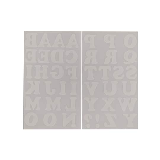 Iron-On White Flocked Cooper Letters by Make Market